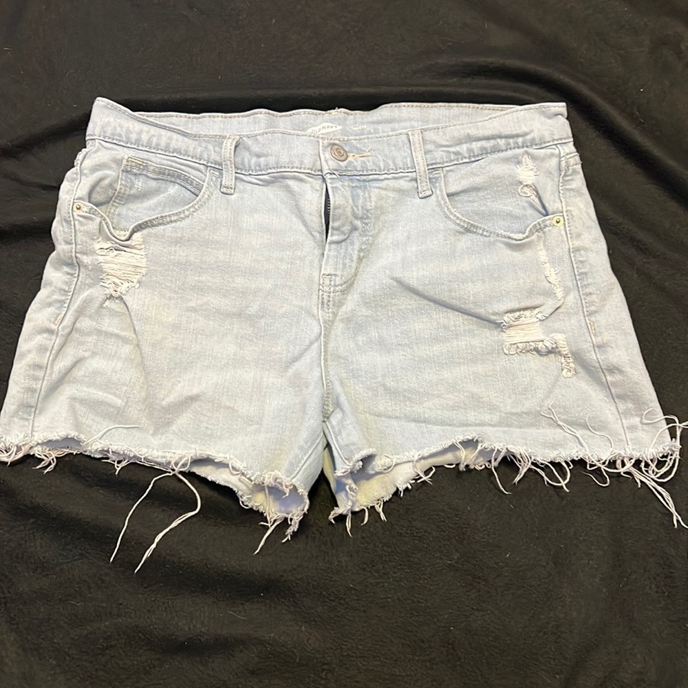Light Wash Denim Jean Shorts